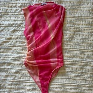 Zara Draped Tulle Bodysuit